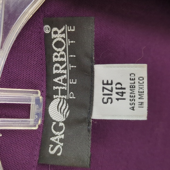 Sag Harbor Petites Plum Color Blazer - Picture 3 of 7